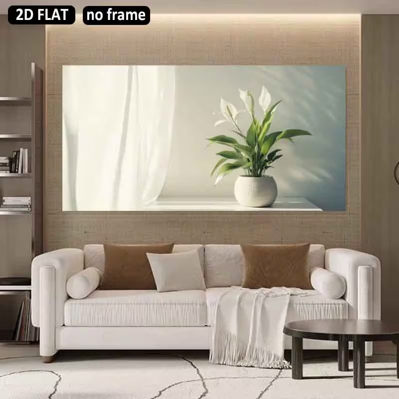 2D Flat, 2D Flat 1pc 31.49X62. - Peace Lily White review and price